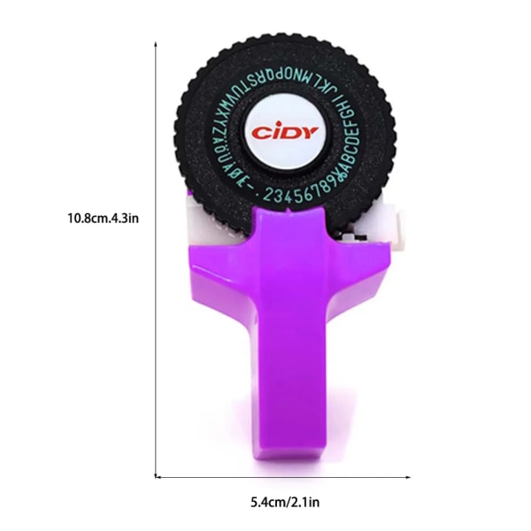 Mini Bärbar Manuell Etikettmaskin Gör-det-själv 3D-prägling Etikettmaskin Skrivare Skrivmaskin Med Plast PVC 9mm Etikett Med Plotter