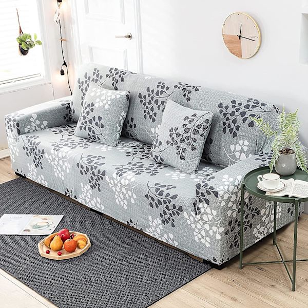 Sofaovertræk, strækbart sofaovertræk Jacquard sofasikring (ark, 1-personers sofaovertræk: 90-140 cm)（B）