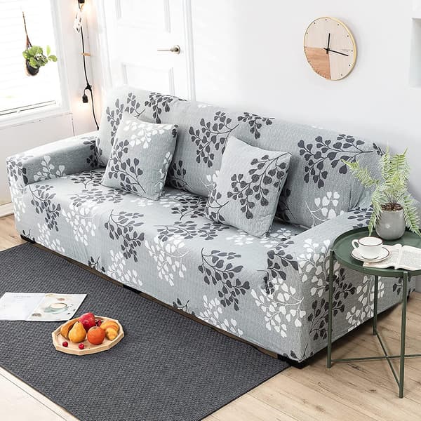 Sofaovertrekk, Stretch Sofa Cover Jacquard Sofa Protector (Laken, 1 Seater Sofa Covers:90-140cm)（B）