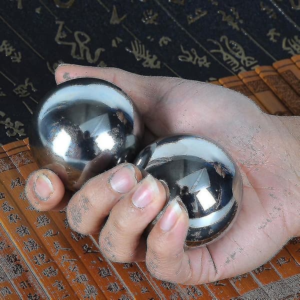 Baoding-kugler Fingerøvelse Håndmassage Meditation (1 par)（33mm）