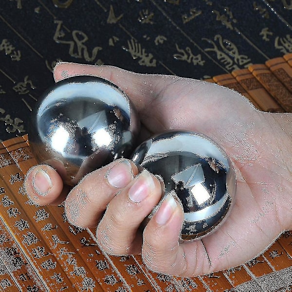 Baoding-kuler Fingerøvelse Håndmassasje Meditasjon (1 par)（33mm）