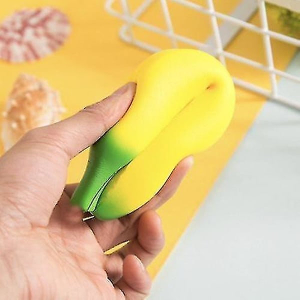 Squishy legetøj banan stress legetøj [3 pakke] strækbar banan squishy | Børns sandlegetøj | Strækbar banan legetøj