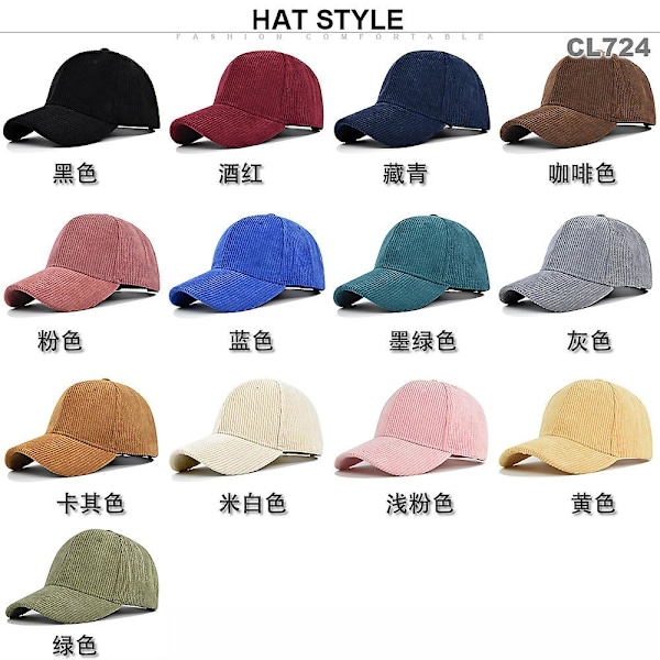 Fløjlshat Koreansk Version Ins Baseball Cap Koreansk Version All-match Show Face Lille Buet Skygge Street Trendy Brand Peaked Cap Mænd