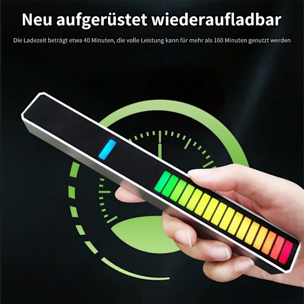 RGB LED-ljusljudkontroll Pickup Rhythm Light Bil och hem Musik Ljus Färgglad Ljusrör Energisparlampa