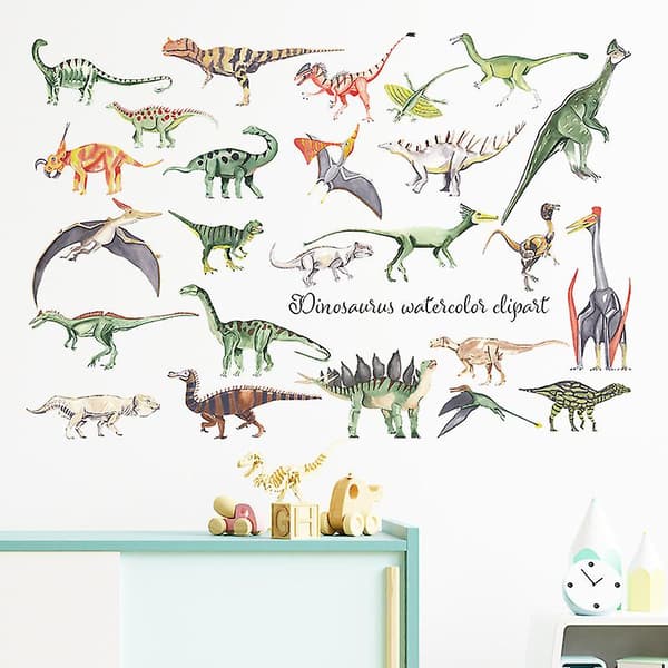 Dinosaurus-seinätarra-setti, seinäkoristetarra