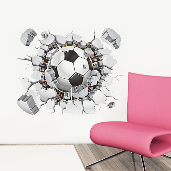 3d fotball veggklistremer Veggdekorasjon for stue Soverom