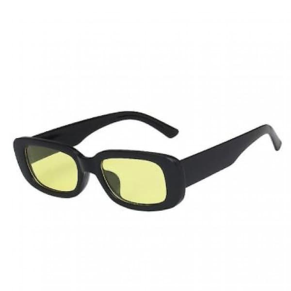 Gule retro firkantede solbriller unisex
