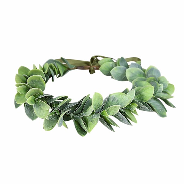 Green Leaf Flower Crown Eucalyptus Floral Headband Wedding Festivals Photo Props