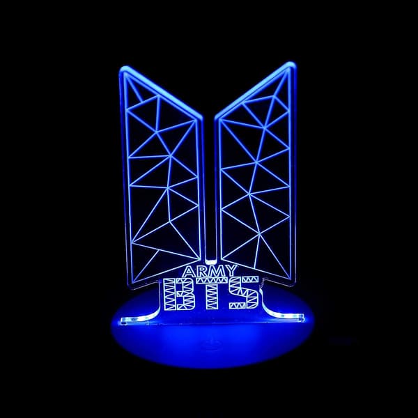 BTS LED nattlys, 16 farger, fjernkontroll