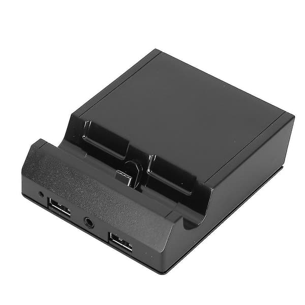 HDMI bærbar opladningsdock base desktop oplader kompatibel med Switch/Lite med hovedtelefoninterface-YM