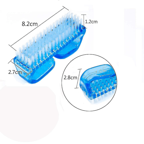 8 stk. håndsøm børste negle hånd skrubbe rengøringsbørste789