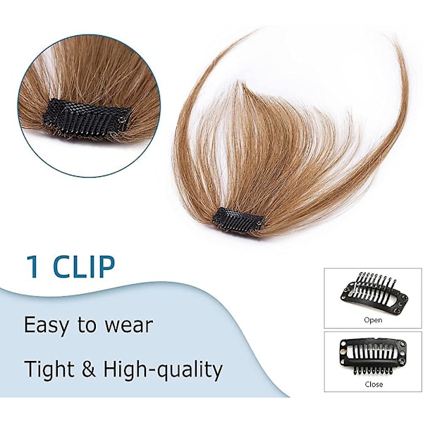Fringe menneskehår extensions 100% ekte hår extensions ett stykke med templer