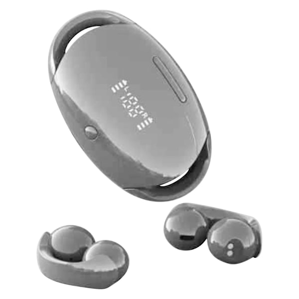 Bekväm öronklämma stil, HiFi ljudkvalitet, lång räckvidd Bluetooth 5.3 intelligent digital display, privat modell universell