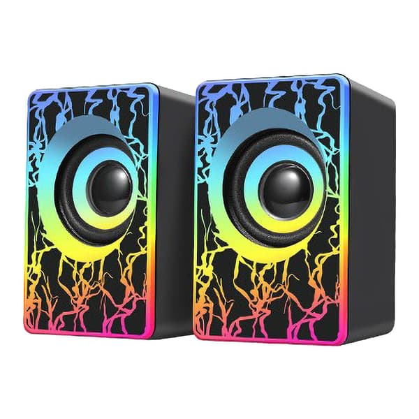 Computerhøjttaler Rgb Baggrundsbelysning Desktop Ekstern Højttaler Boligindretning