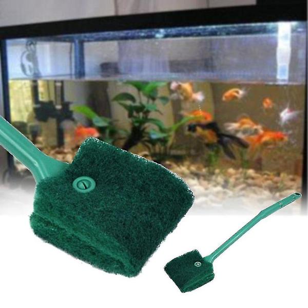 Akvarie Skildpadde Fisk Tank Dobbelt Side Rengøringsskraber Vask Rengøring Børste_h