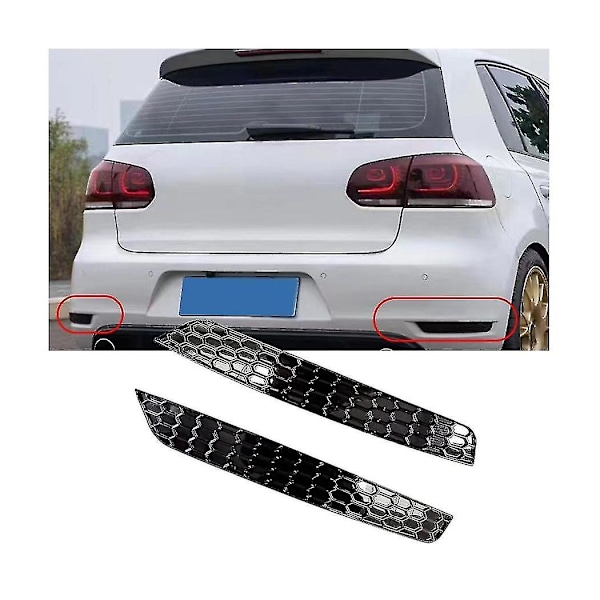 1 par bikakeformad bakre dimljusskydd styling för Golf 6 bakre stötfångare reflektorremsor