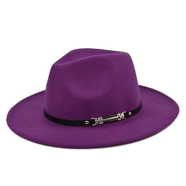 New Korean Style Fashion Elegant Jazz Hat Woolen Hat Ladies Spring And Autumn Winter Woolen Retro Literary Big Brim Hat