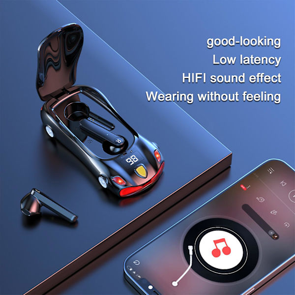 Game Sports Car Modeling Trådløst Bluetooth Headset