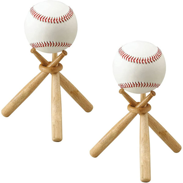 Basebollställ Basebollställhållare Träbas Basebollställ Visningshållare