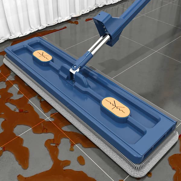 Mop, 42 cm stor moppplatta, golvtorkare, 6 delar fiberbomull, påslös