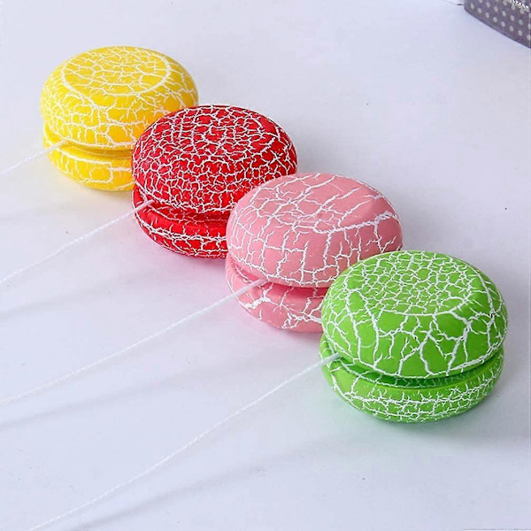 Trä-YoYo Responsiv Loop YoYo Leksaker för Barn YoYos Trådstyrning för Småbarn Barn Jul Födelsedag Karneval Party Favoriter Priser Rosa