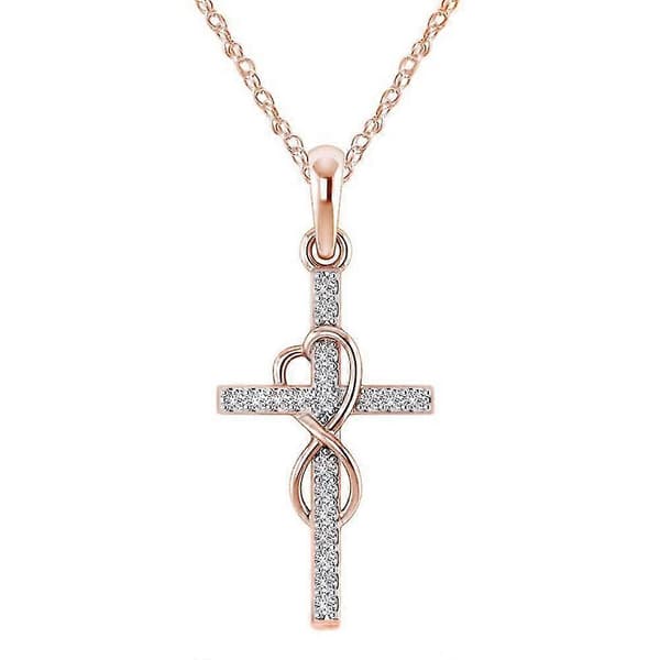 Halsband med hjärta i legering, tunn kedja, modeaccessoar