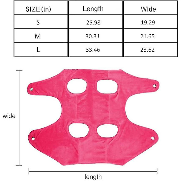 Dog Hammo Helper Pet Groo Hammo Dog Groo Hammo Restraint Bags For Bathing Washing Groo And Trim Nail（Small，Pink）