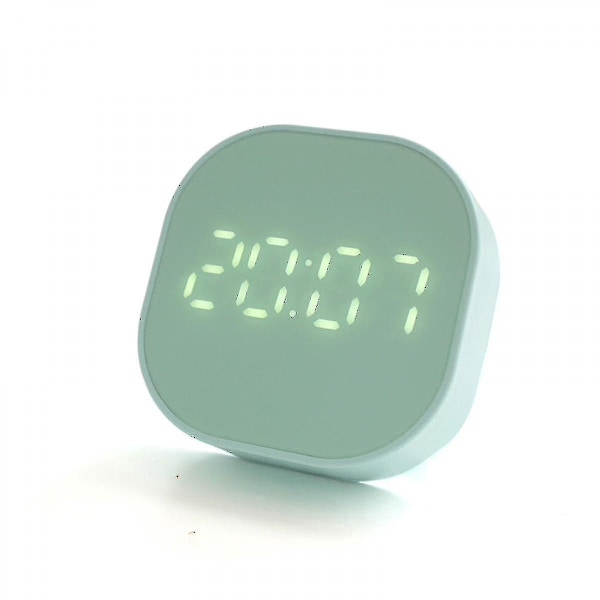 Shower Wall Clock Temperature Display With Suction Cup Kitchen And Bathroom Touch Screen Timer Green