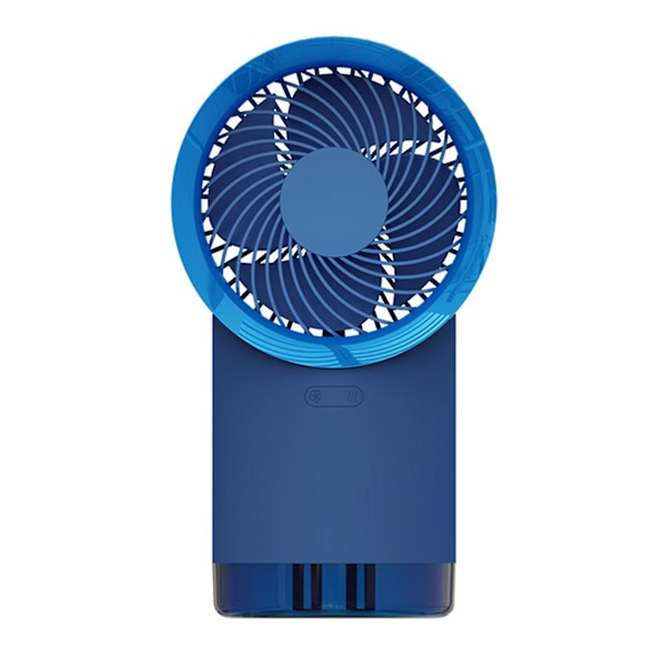 2 in 1 Portable Mini Fan Humidifier USB Charging Air Cooler Home Office Desktop Silent Spray Misting Cooling Fan - Blue（blue）