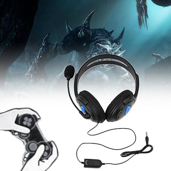 Trådlösa spelheadset med mikrofon för Sony Ps4 Playstation 4