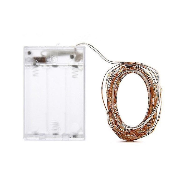 LED-ljusslingor Batteridrivna 2 Pack Mini Batteridrivna Koppartråd Stjärnformade
