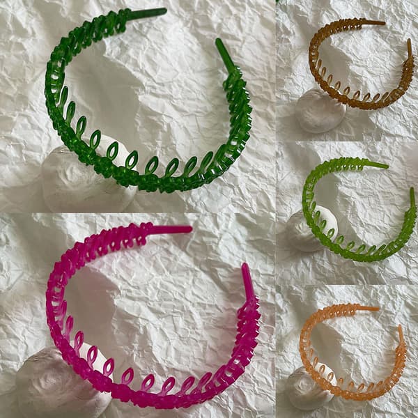 Halkfria hårband, 20 mm, hårbåge, håraccessoarer, present till dansare (orange)