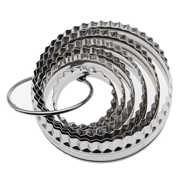 1 sæt bærbare DIY kageform i rustfrit stål, non-stick, holdbare dejform til husholdning