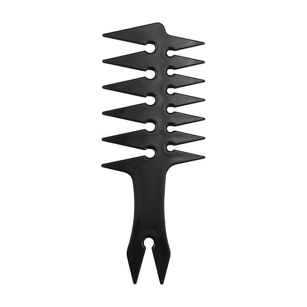 Mænds Big Back Head Big Wide Tooth Texture Styling Comb (Sort, 1 stk)
