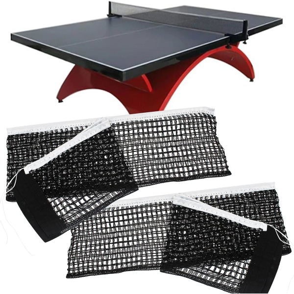 Bordtennisnät 2 delar hopfällbart bordtennisnät 180*14 cm svart bordtennisnät för hopfällbar bordstävlingsträning