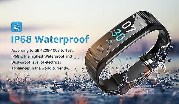 Smart Armband Ip68 Aktivitetsmätare Med Pulsmätare Smart Klocka