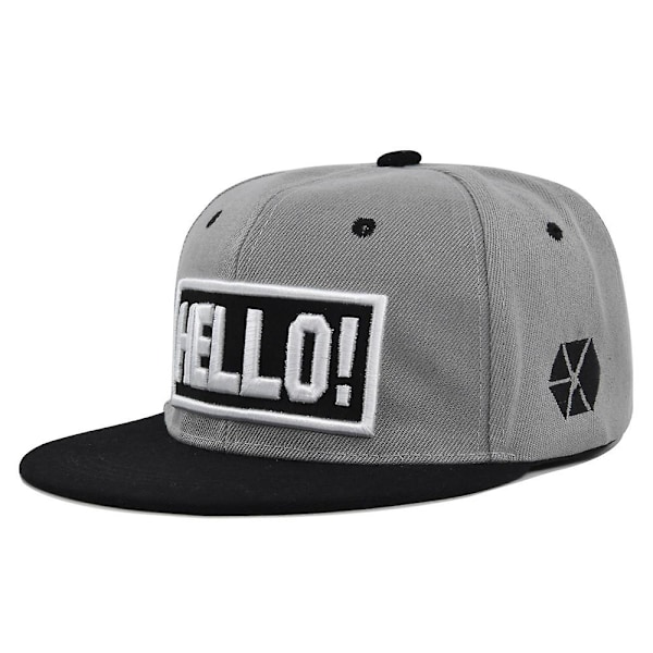 Tredimensionell broderi Hip-hop hatt broderad basebollkeps personlighet platt brätte hatt Trucker hatt till ungdom trendig hatt