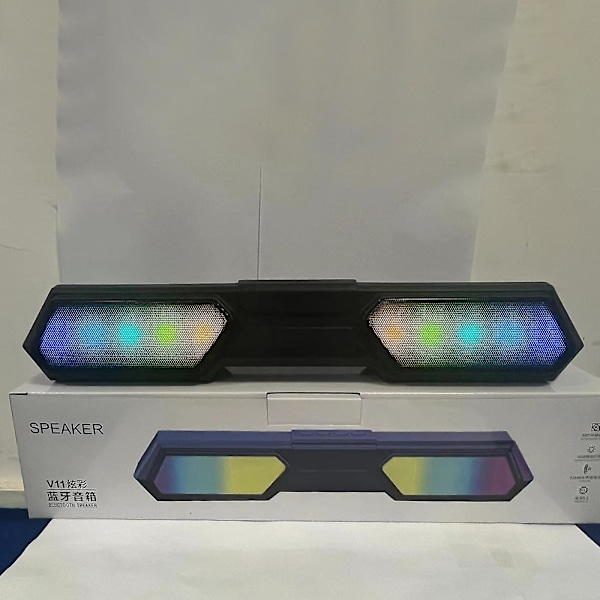 Datorhögtalare Datorhögtalare, Skrivbordshögtalare, Datorhögtalare, Rgb-lampor, Skrivbordshögtalare, USB-drivna, Lättåtkomlig volymkontroll