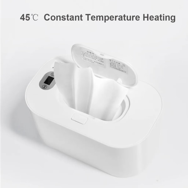 Baby värmare engångsservetter för baby USB förvaringsbox för våtservetter för våtservetter ansiktsservetter med konstant temperatur digital display