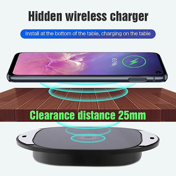 Trådløs oplader trådløs oplader hurtig oplader magnetisk tiltrækning skridsikker silikone oplader iPhone oplader sikkerhedsbeskyttelse telefon oplader magnet