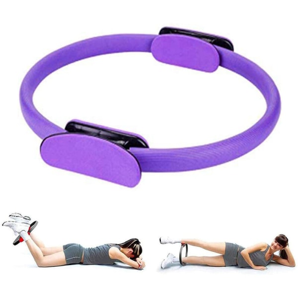 Pilates Ring - Utmärkt splitterfri Magic Fitness Circle för toning av lår, mage och ben, lila