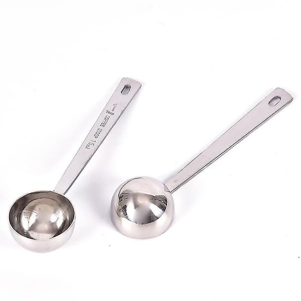 Kaffemåleske Spiseske Rustfrit Stål Scoop Kaffe Te Bagning Sukker