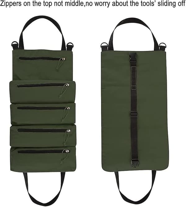 Kraftig lærredsværktøjspose