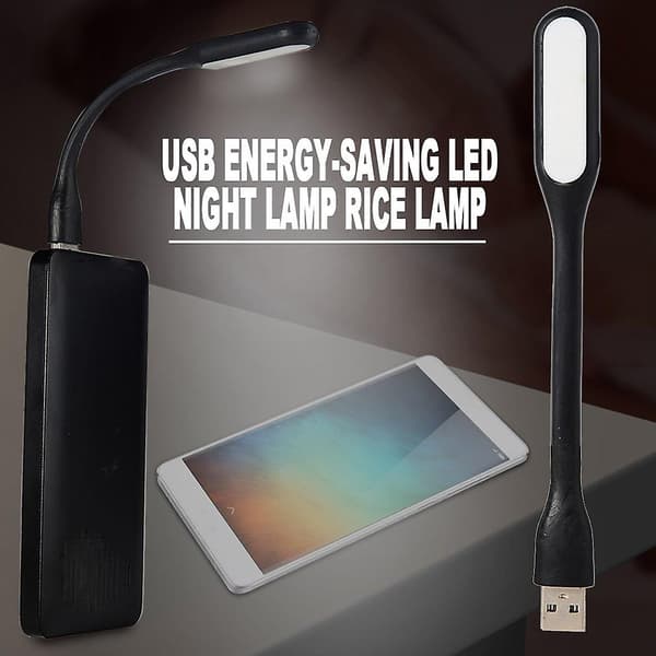 9 stk. bærbar mini USB LED fleksibel natlys superlys boglys læselampe til powerbank pc bærbar computer notesbog