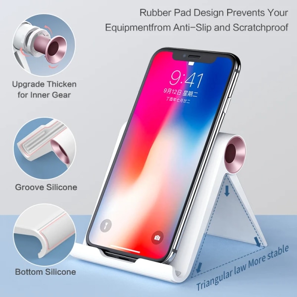SmartDevil telefonhållare för iPhone hopfällbar telefonhållare blå