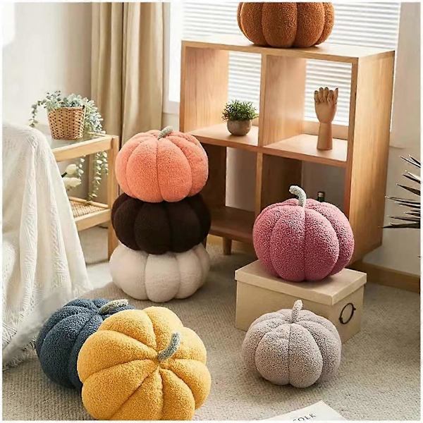 Plush Plyschkuddar Pumpaformade, Hem Sovrum Soffa Dekoration Kontors Soffa Accent Kudde för Stol Ländrygg Vardagsrum Liten-7.87 tum