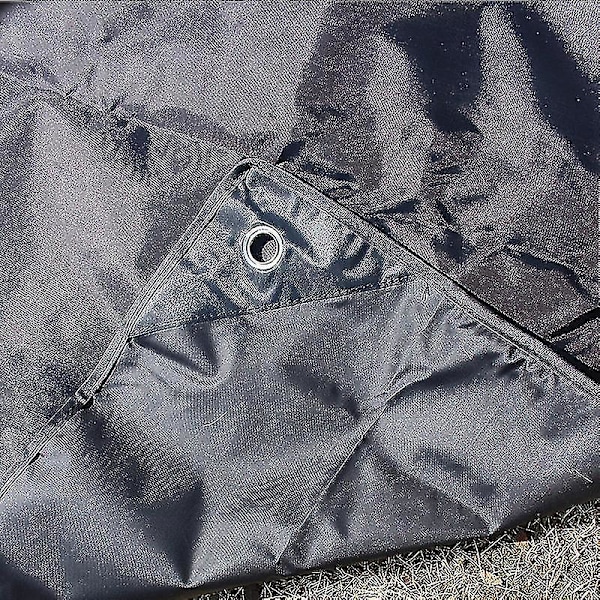 Grensekryssende matte for camping, utendørs matte for camping, Oxford matte for camping（210*200cm，svart）