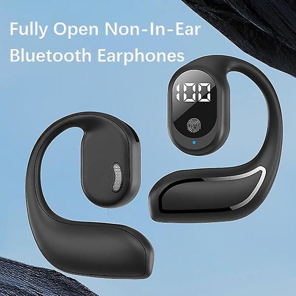 Painless Wear Wireless Bluetooth5.3 Earhook Headphone, Waterproof Sport Earhook Headset, Handfree Busienss Driving Ear Free Bluetooth Earphone