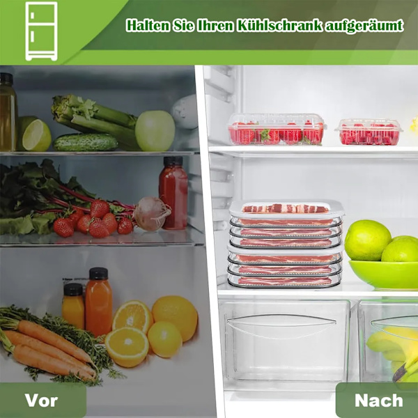 Crisper Box, 22,5*16*8,5cm Kylskåpsförvaringslåda Matförvaring