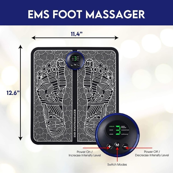 Ems Electric Feet Massager Circulation Fot Massager -fot Zonterapi Massager- Fot Massager